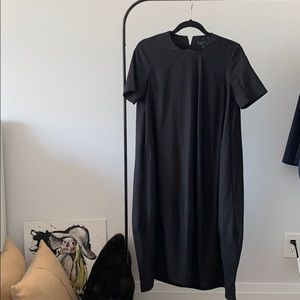 COS black balloon midi dress